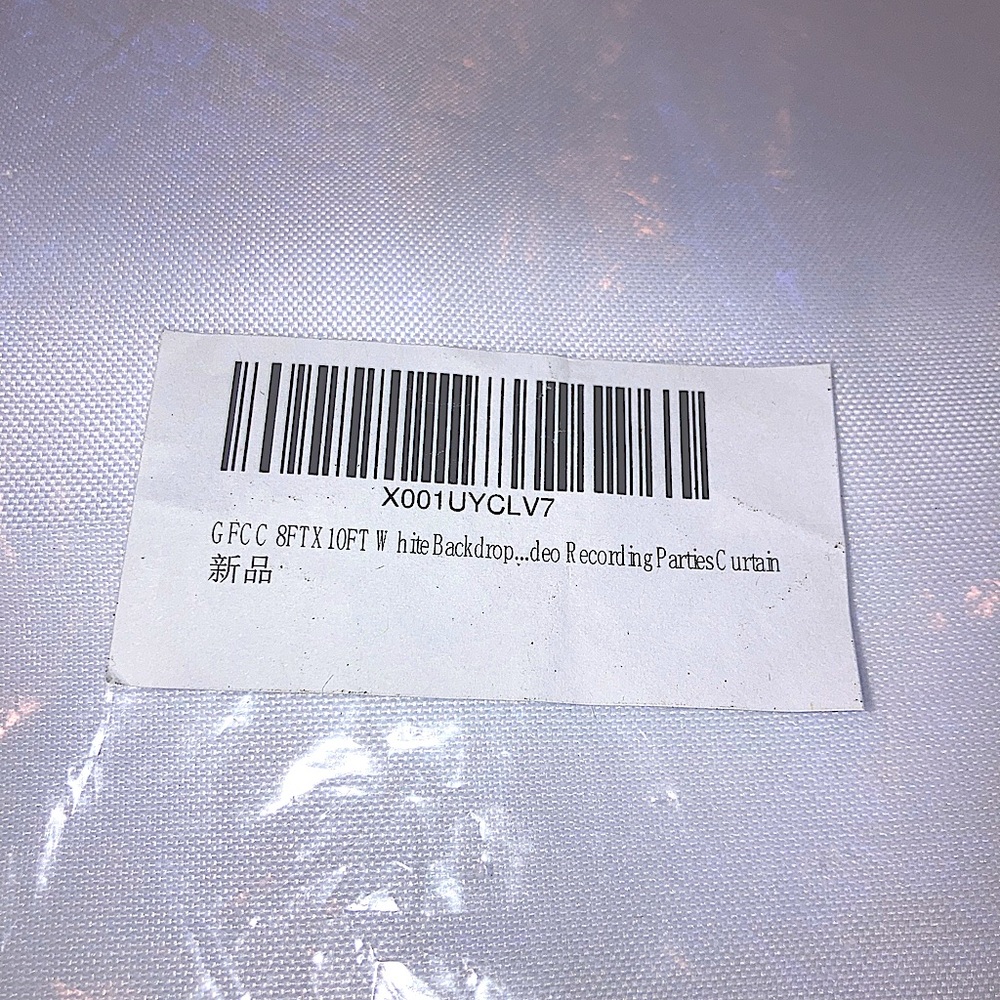 8ft x 10ft White Backdrop for pictures, videos, etc.